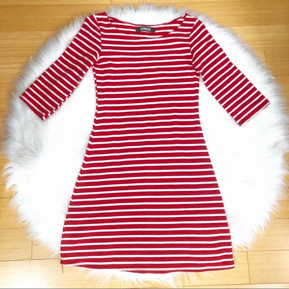 Reformation Red and White Amelie Dress Sz S - Picture 8 of 8